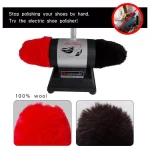 SPT Professional Shoe Buffer with 100% Lamb Wool Dual Buffers and 31 in. Stand-Up Operation thumbnail 5