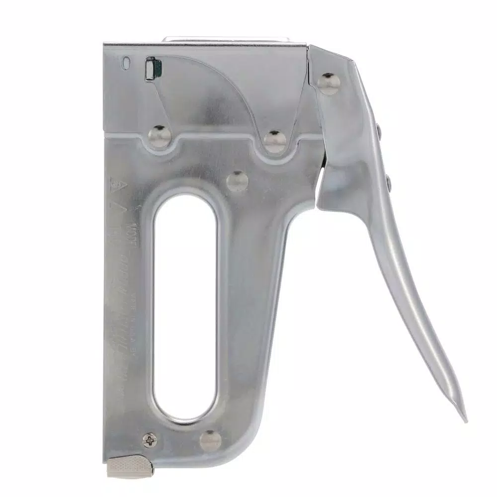 Arrow T50 Heavy Duty Staple Gun, Chrome Steel Hand Stapler