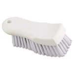ProLine 6 in. White Polypropylene Bristle Scrub Brush with Ergonomic Handle thumbnail 2