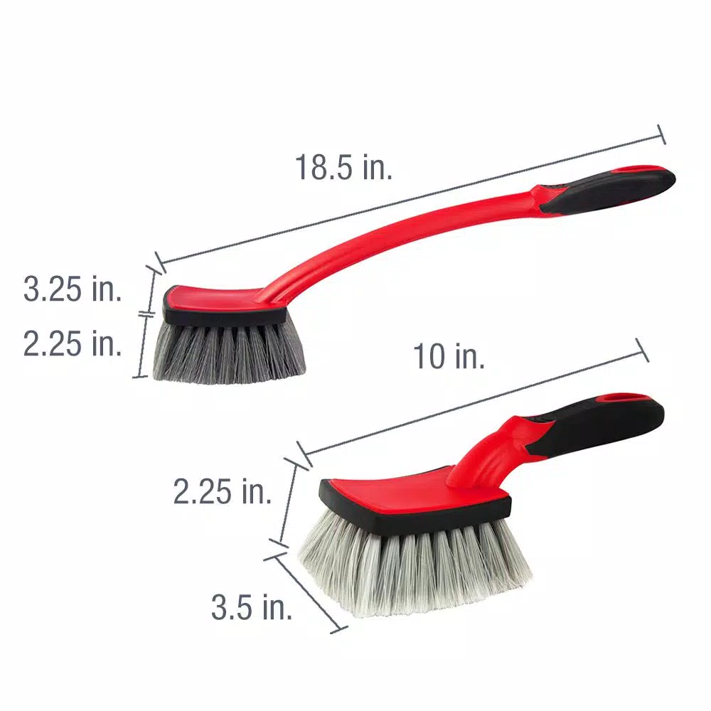Barrett-Jackson Tire and Fender Brush Kit with Ergonomic Handles