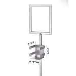 Alpine Industries 60.5 in. Sanitizing Wipes Dispenser Stand with 2-Sided Sign Holder thumbnail 4