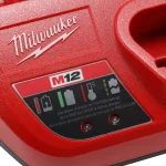 Milwaukee M12 12V Cordless 1/4 in. Hex Screwdriver & LED Worklight Kit with (2) 1.5Ah Batteries, Bit Set & Bag thumbnail 8