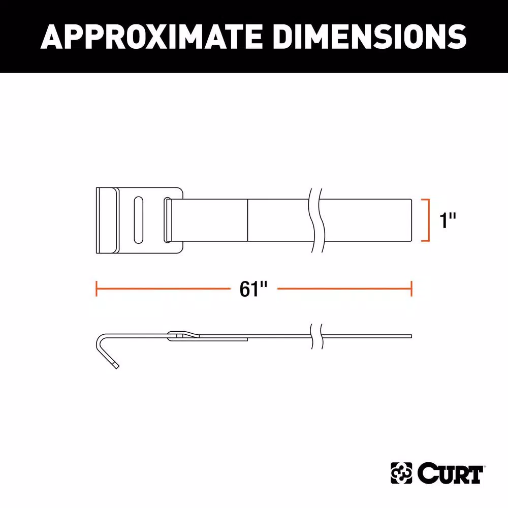 CURT Bike Rack Support Strap, 1 in. x 61 in.