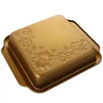 Gibson Home Gibson Country Kitchen 8 in. Square Copper Embossed Carbon Steel Bake Pan thumbnail 2