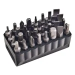 Klein Tools 32-Piece Standard Tip Bit Set with PVC Storage Block thumbnail 1