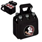 Picnic Time Florida State University Seminoles 6-Bottle Insulated Neoprene Beverage Carrier - Black thumbnail 2