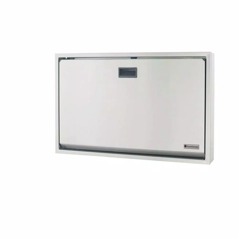 Foundations Horizontal Surface Mount 304 Stainless Steel Baby Changing Station