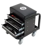 Omega 92450 Heavy Duty Mechanic's Creeper Seat with 3-Drawer Tool Box, 450 lb Capacity thumbnail 1