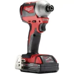 Milwaukee M18 18V Compact Brushless 1/4 in. Hex Impact Driver Kit with 2.0 Ah Battery, Charger & Tool Bag thumbnail 5