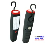Blazing LEDz 37 LED Dual Worklight and Flashlight 2-Pack, Magnetic with Swivel Hook thumbnail 2