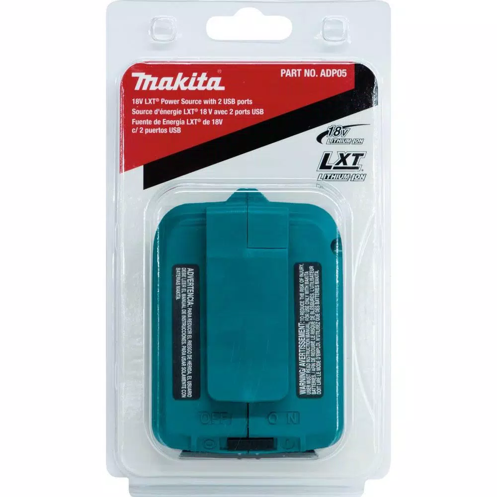 Makita ADP05 18V LXT Lithium-Ion Cordless USB Power Source with Dual Ports