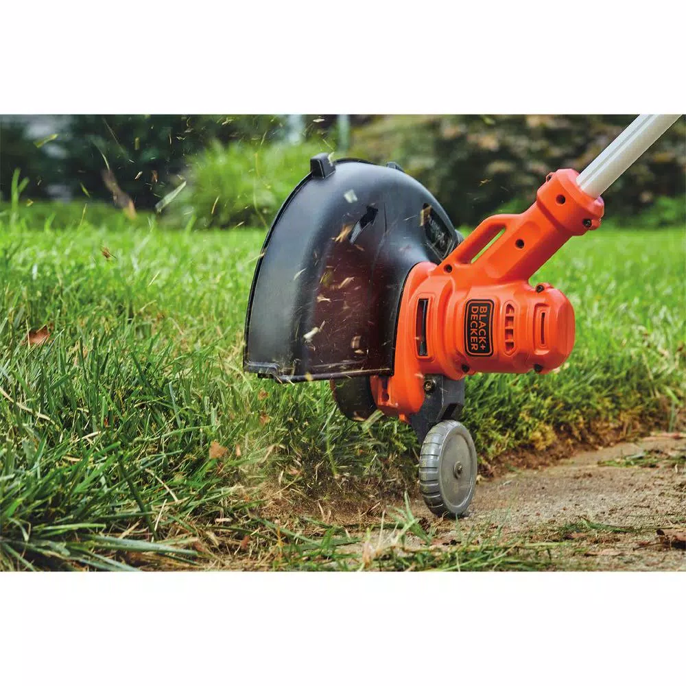 BLACK+DECKER 14 in. 6.5 Amp Corded Electric String Trimmer and Edger with Automatic Feed Spool