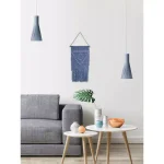 Unbranded Marmont Hill Blue Triangle Macrame Wall Tapestry - Hand Woven Cotton Wall Hanging thumbnail 1