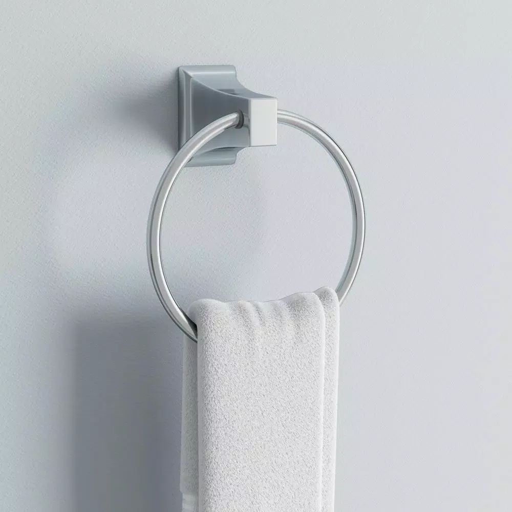 Best Value Ventura Chrome Towel Ring - Zinc Die-Cast Wall Mounted Hand Towel Holder
