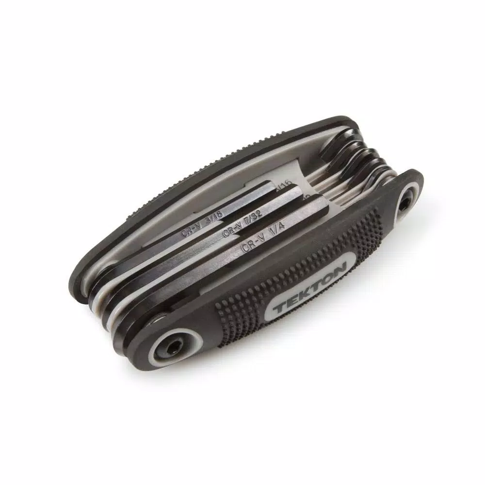 TEKTON 9-Piece Folding SAE Hex Key Wrench Set, 5/64-1/4 in.