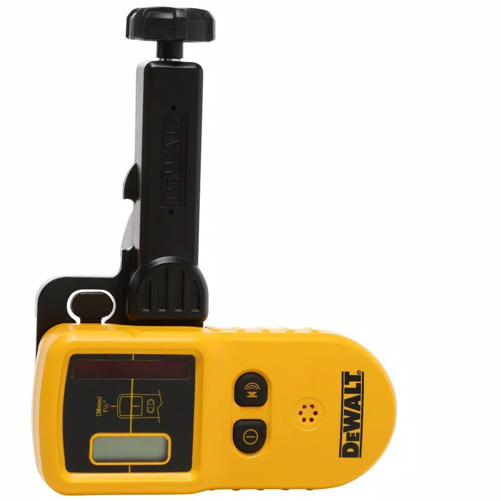 DEWALT Red Self-Leveling Rotary Laser Level Kit with Detector, Clamp, Wall Mount, and Bag