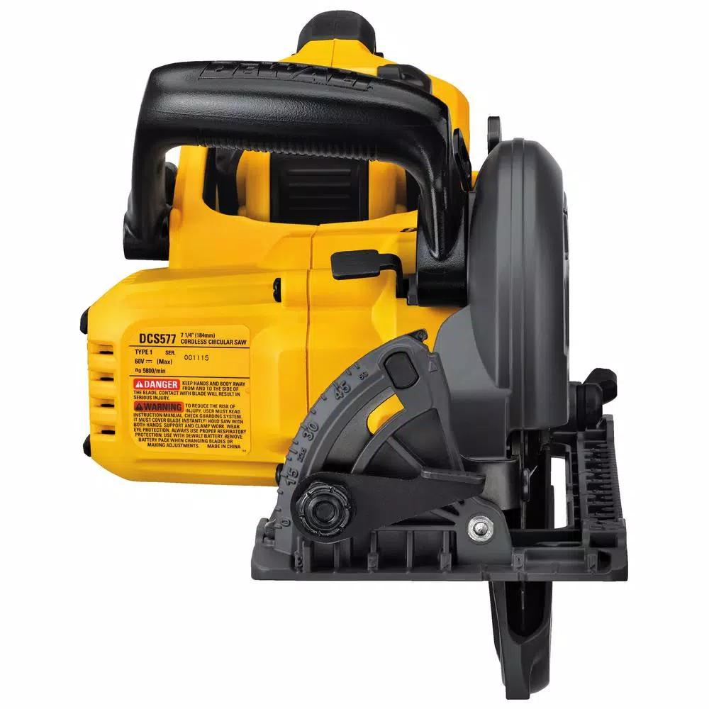 DEWALT 60V MAX FLEXVOLT 7-1/4 in. Brushless Wormdrive Style Circular Saw Kit with 9.0Ah Battery