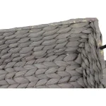LITTON LANE Nesting Gray Seagrass Basket Trays with Black Metal Handles, Set of 3 thumbnail 3