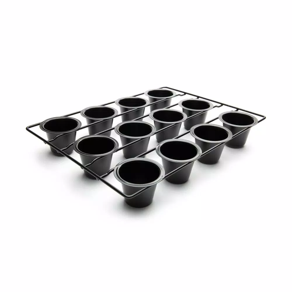 Fox Run Non-Stick Mini Popover Pan, 12-Cup Carbon Steel Bakeware