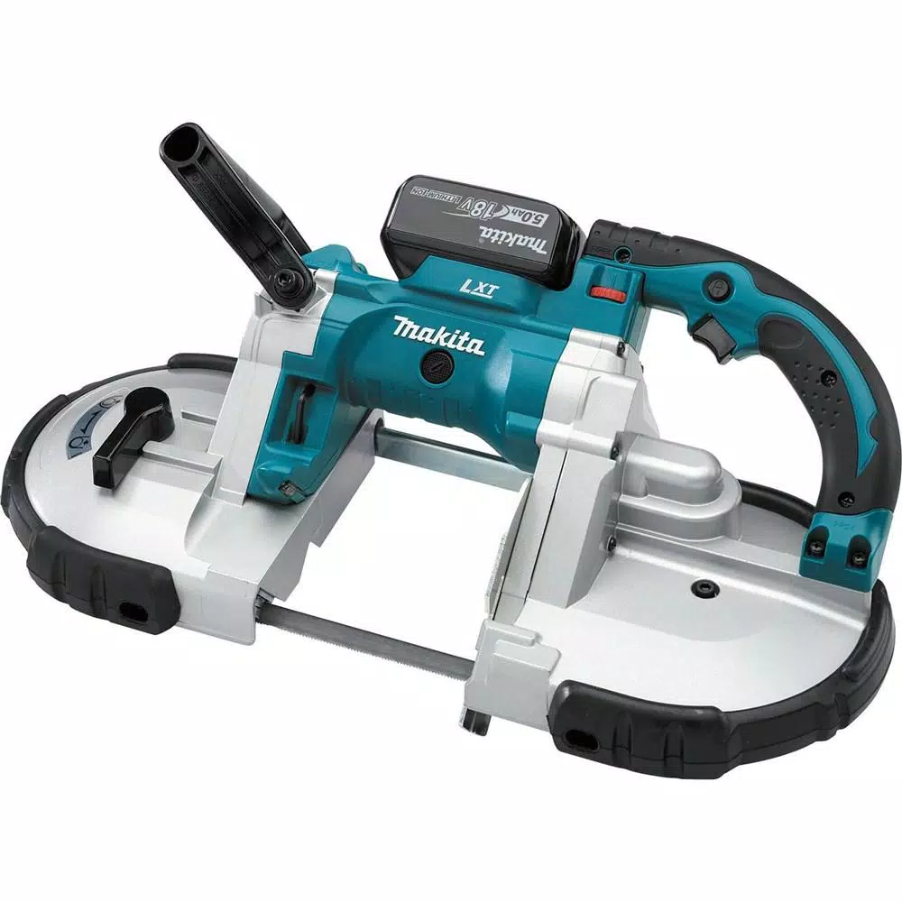 Makita 18V LXT Cordless Portable Band Saw Kit with 3x 5.0Ah Batteries and Charger