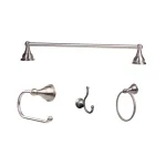 ARISTA Summit Collection 4-Piece Bathroom Hardware Kit, Satin Nickel thumbnail 1