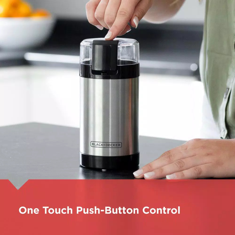 Black+Decker 4 oz. Silver Electric Blade Coffee Grinder