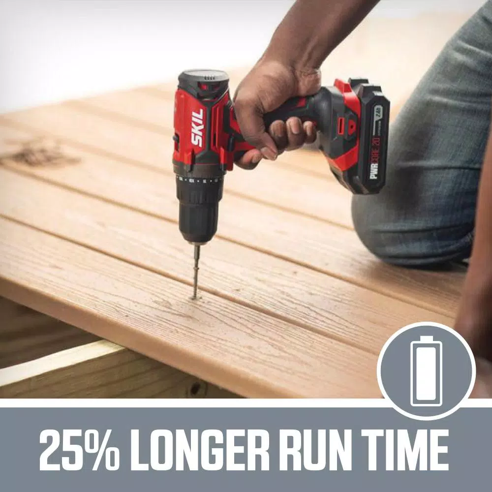 SKIL 20V PWRCore 20 Lithium-Ion 1/2 in. Cordless Drill Driver Kit