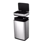 Boyel Living 13 Gallon Automatic Touchless Infrared Motion Sensor Stainless Steel Garbage Can, Silver thumbnail 1