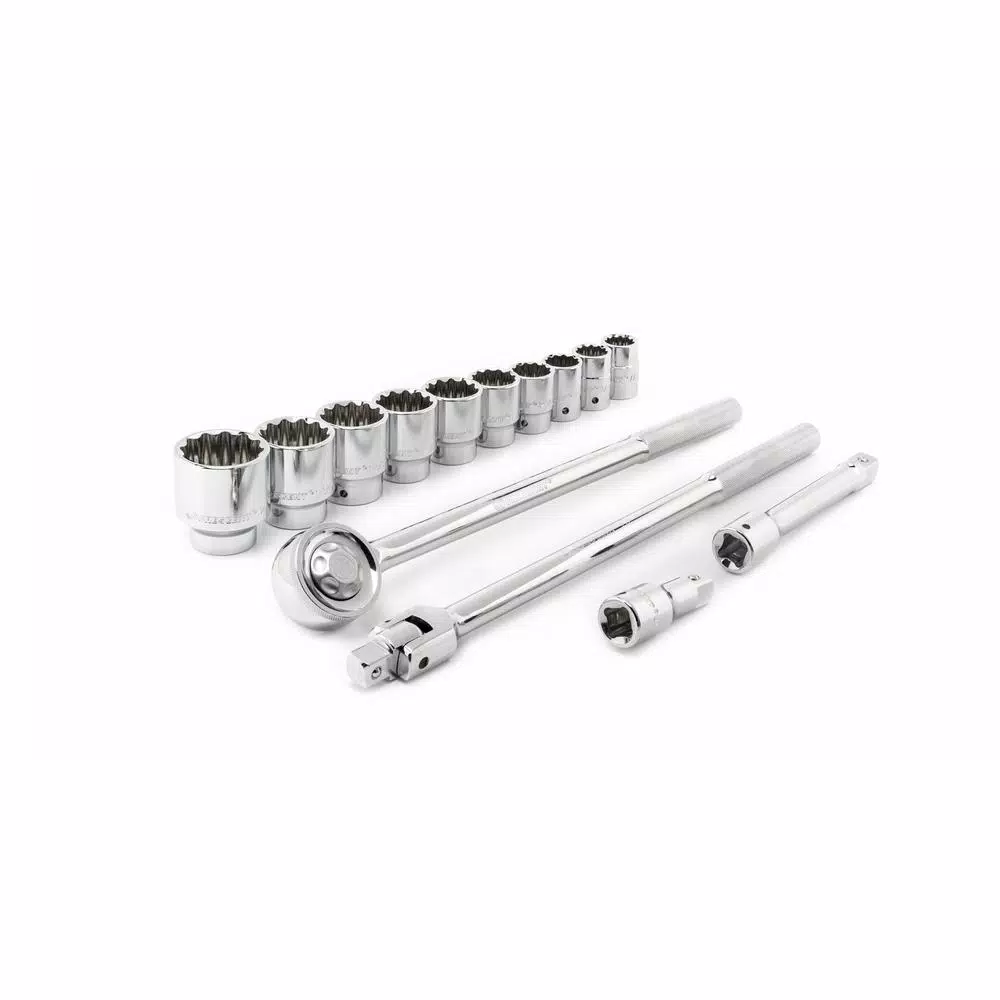 Crescent 30-Piece 3/8 in. Drive SAE/Metric Mechanics Tool Set with Standard and Deep Sockets