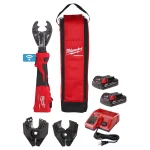 Milwaukee M18 FORCE LOGIC 6-Ton Cordless Utility Crimping Kit with O-D3 Jaw thumbnail 1
