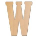 Jeff McWilliams Designs 15 in. Oversized Unfinished Wood Letter (W) - Industrial Style Wall Decor thumbnail 1