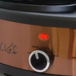 MegaChef Triple 4.5 Qt. Copper Slow Cooker and Buffet Server with 3 Ceramic Pots thumbnail 5