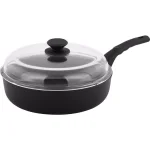 KOCH SYSTEME CS CS KOCHSYSTEME Munster 11 in. Aluminum Nonstick Frying Pan with Glass Lid, Black thumbnail 1