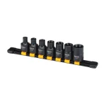 DEWALT 1/2 in. Drive Internal Torx Impact Socket Set, 7-Piece Metric thumbnail 2