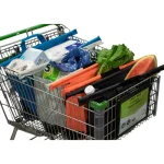 BergHOFF Trolley Bags Original Metro Reusable Grocery Shopping Cart Bag Set, 4-Piece Multi-Color thumbnail 3