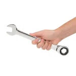 TEKTON 18 mm Ratcheting Combination Wrench, 6-Point Box End, 72-Tooth Gear thumbnail 7