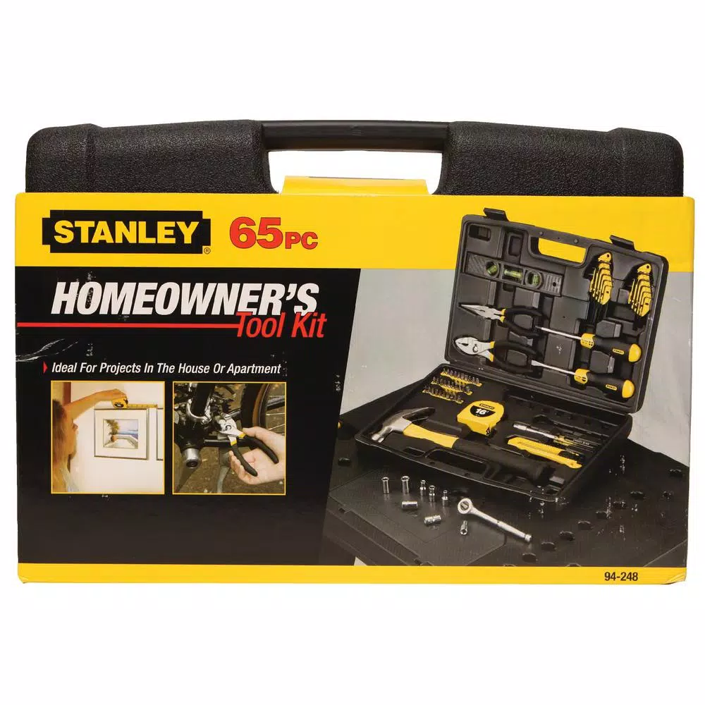 Stanley 65-Piece Home Tool Kit with Bonus FATMAX 6 ft. Keychain Pocket Tape Measure
