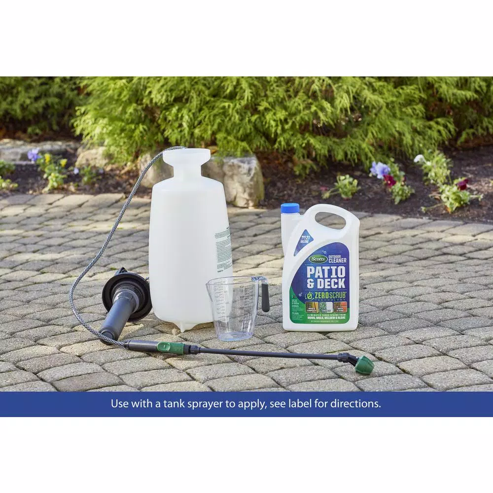 Scotts Outdoor Cleaner Patio and Deck with ZeroScrub Technology, 1 Gal.