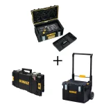 DEWALT 226-Piece Mechanics Tool Set with TOUGHSYSTEM 22 in. Medium, Mobile, and Small Tool Boxes thumbnail 1
