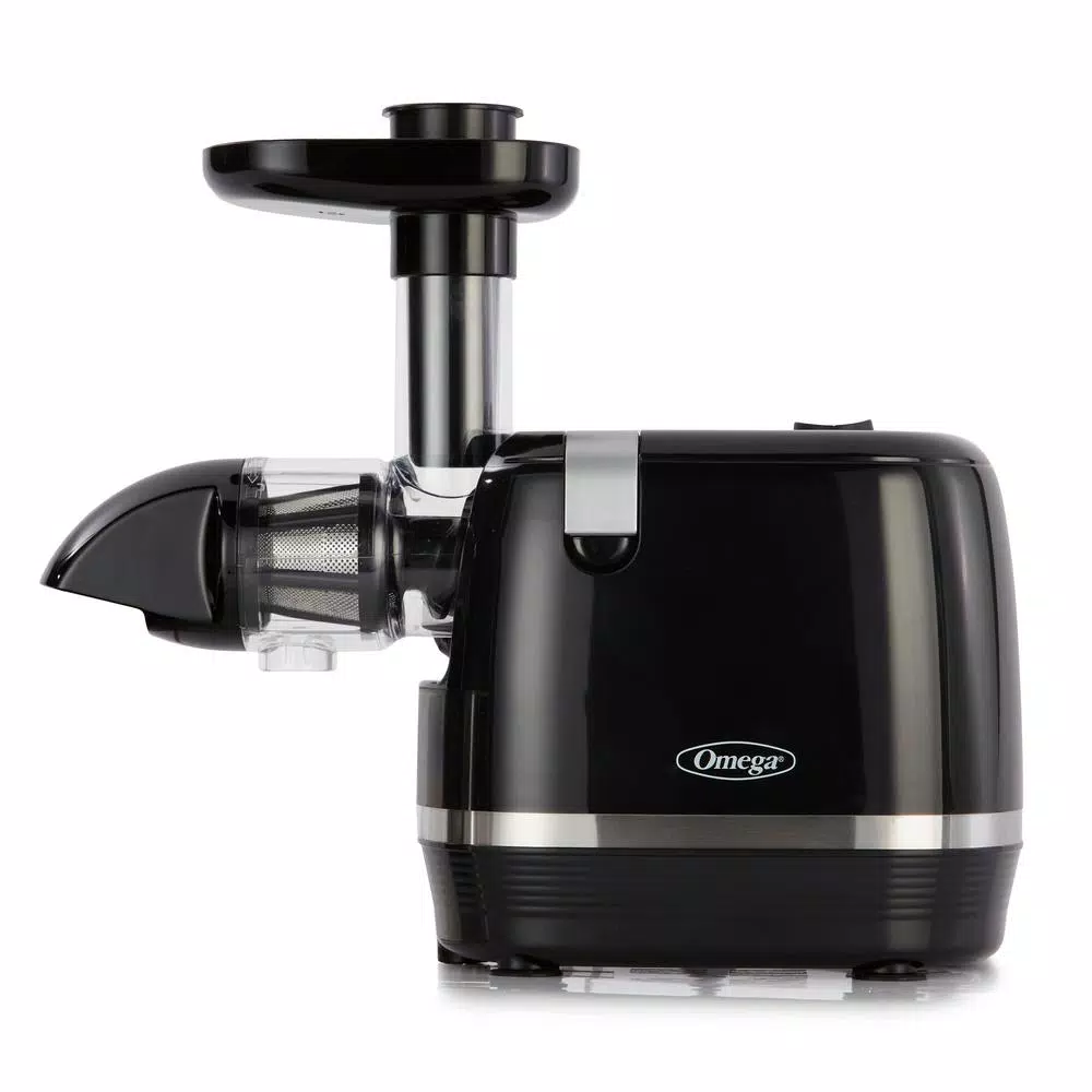 Omega H3000D Cold Press 365 Horizontal Slow Masticating Juicer, Black