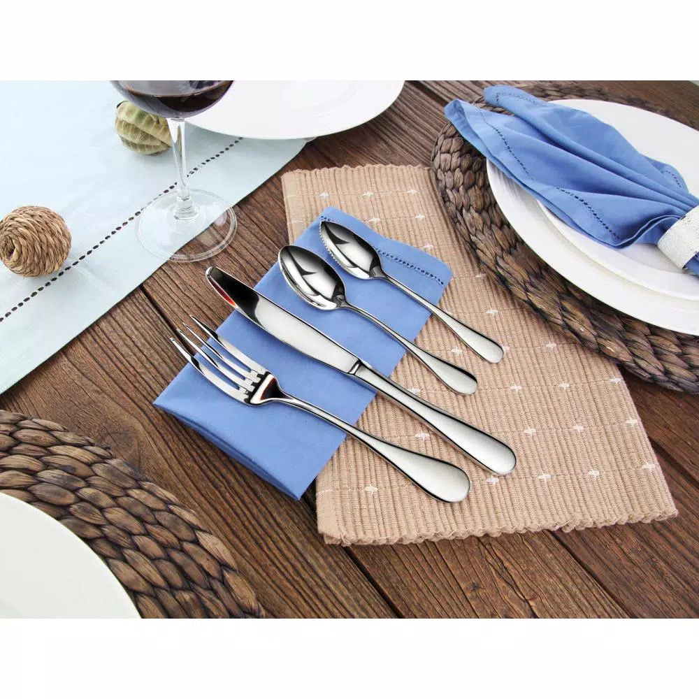 Artaste Rain 20-Piece 18/10 Stainless Steel Flatware Set, Service for 4