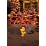 Peanuts 22 in. Peanuts Woodstock in Santa Hat 3D LED Pre-Lit Yard Art Sculpture thumbnail 2