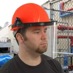 ERB E13 Black Face Shield Carrier for Omega II, Americana and Liberty Hard Hats thumbnail 2