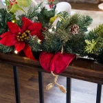 Village Lighting Company Red Snowflake Pattern Banister Garland Ties - Pack of 3 thumbnail 5