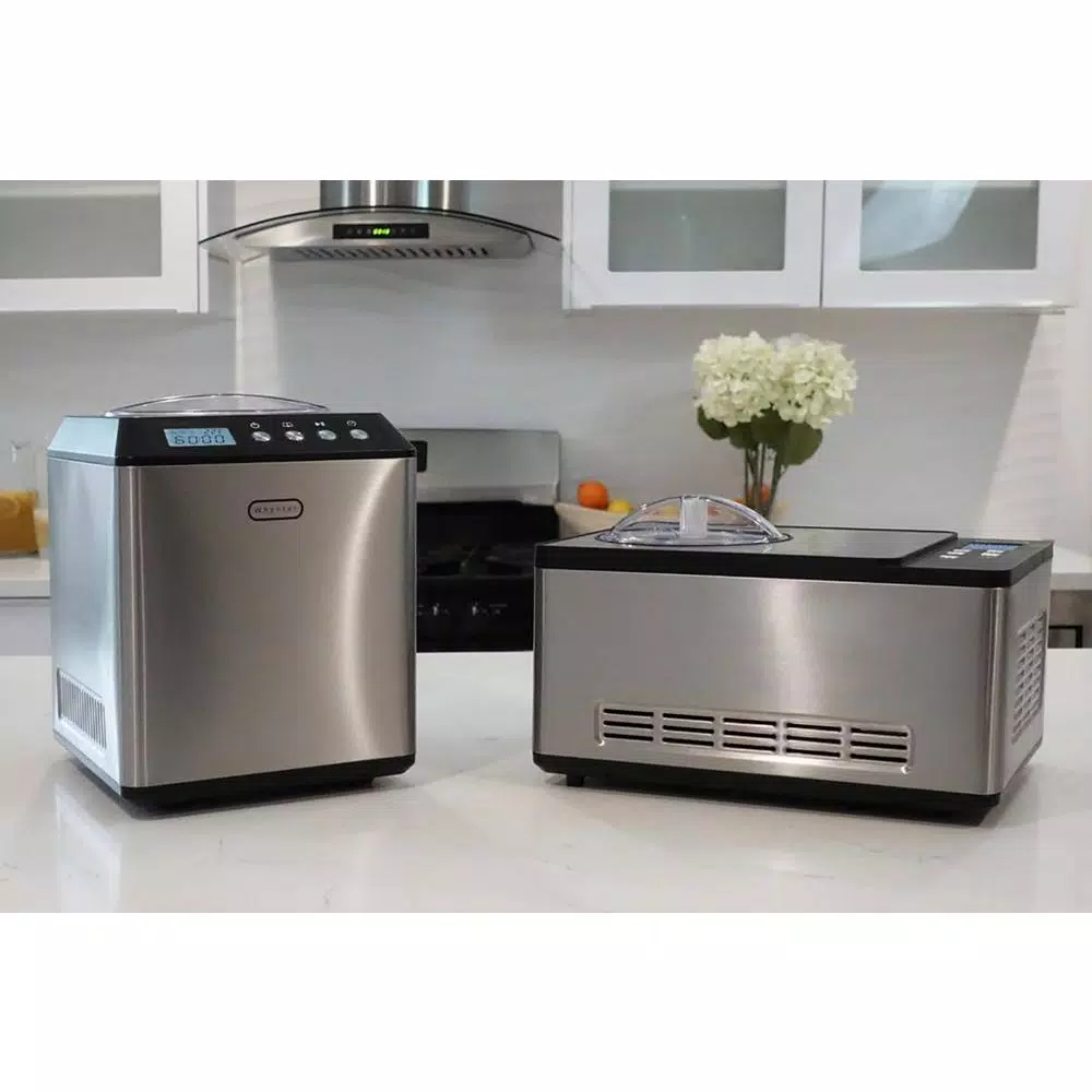 Whynter ICM-200LS 2.1 Qt. Stainless Steel Electric Ice Cream Maker with Built-In Compressor
