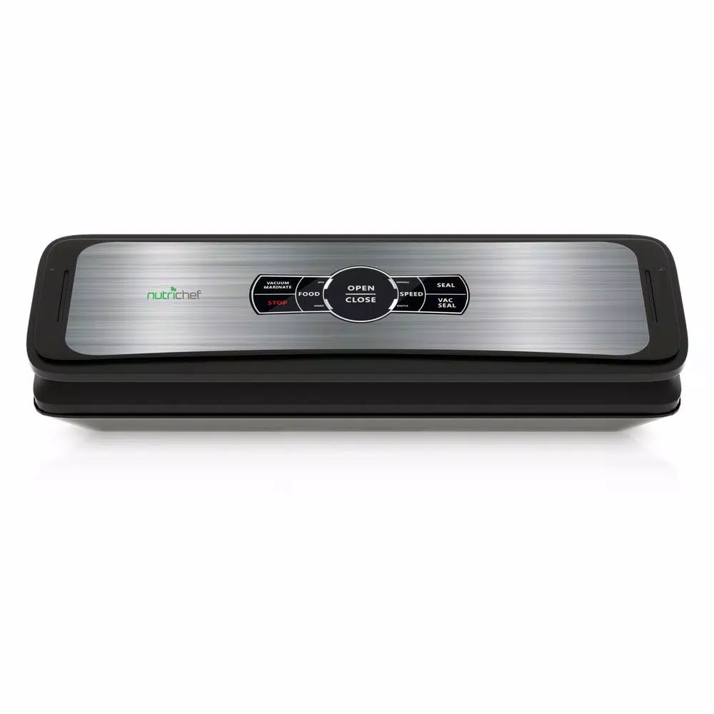 NutriChef Automatic Food Vacuum Sealer with Digital Scale, 1-Touch Operation, Dry and Moist Modes