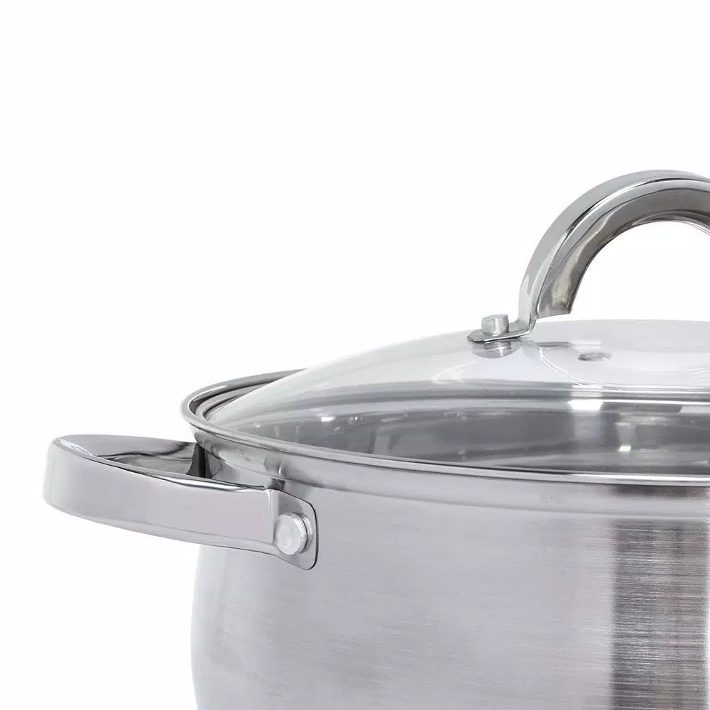 Heim Concept Premium 12-Piece Stainless Steel Cookware Set with Lids