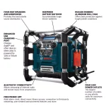Bosch PB360C 18V Lithium-Ion Cordless Jobsite Radio, Bluetooth Stereo & Battery Charger thumbnail 2