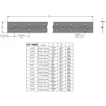 Everbilt 1-1/2 in. x 48 in. Oil-Rubbed Bronze Continuous Hinge, Steel thumbnail 7