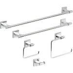 Franklin Brass Maxted 5-Piece Polished Chrome Bath Hardware Accessory Set thumbnail 3